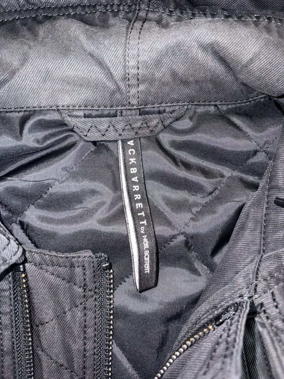 Neil Barrett Fur Hood Black Denim Jacket Size US XS / EU 42 / 0 - 8 Thumbnail
