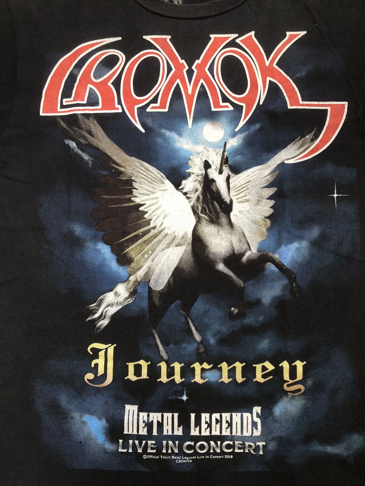 Band Tees Cromok Journey Metal Legends Concert Tee 2018 Size US S / EU 44-46 / 1 - 3 Thumbnail
