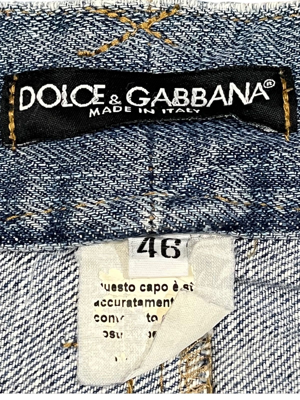 Dolce & Gabbana Vintage Dolce&Gabbana Distressed Denim Size US 31 - 6 Thumbnail