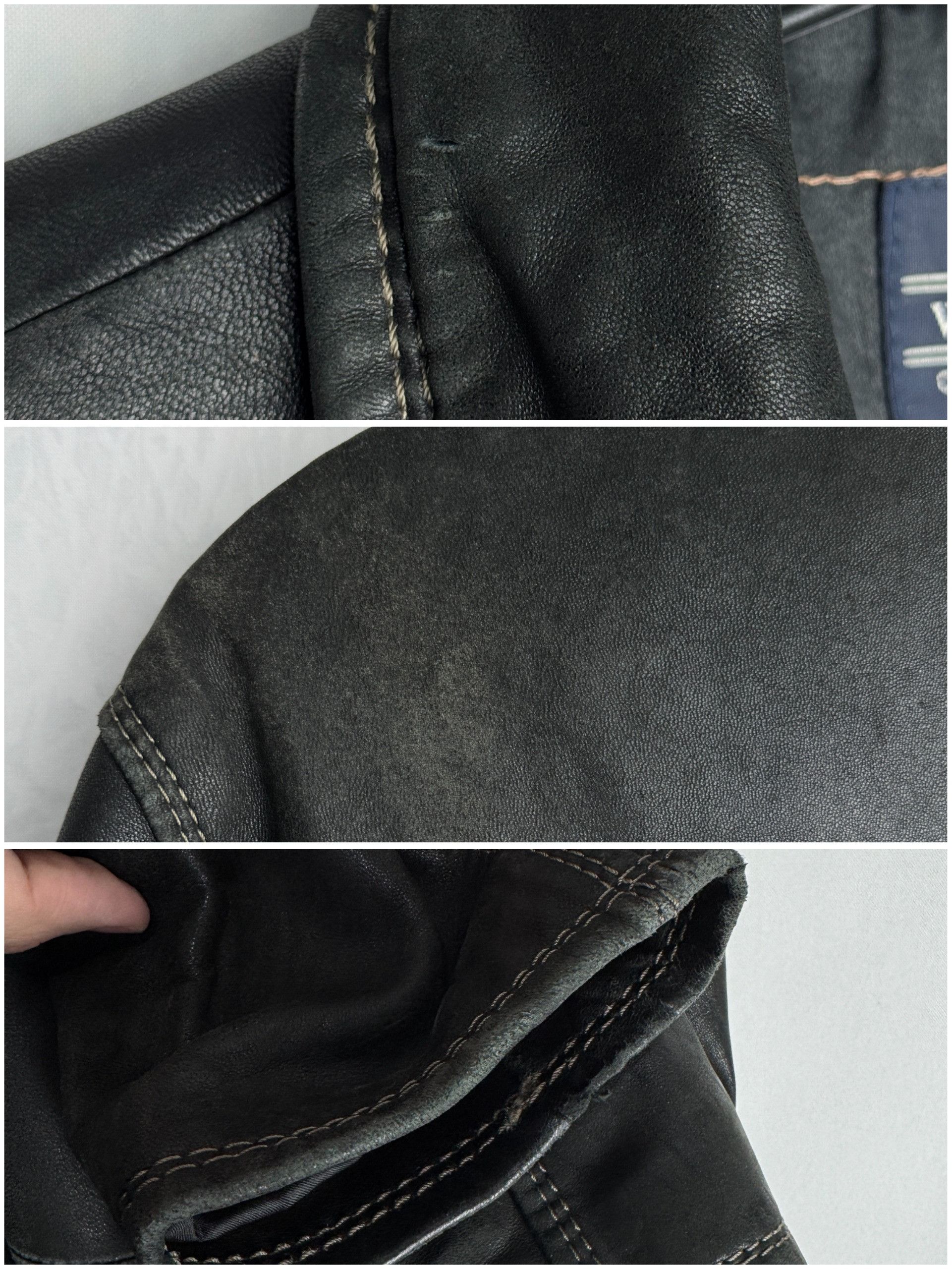 Genuine Leather WARREN & PARKER men’s leather zipped jacket Size US M / EU 48-50 / 2 - 10 Thumbnail