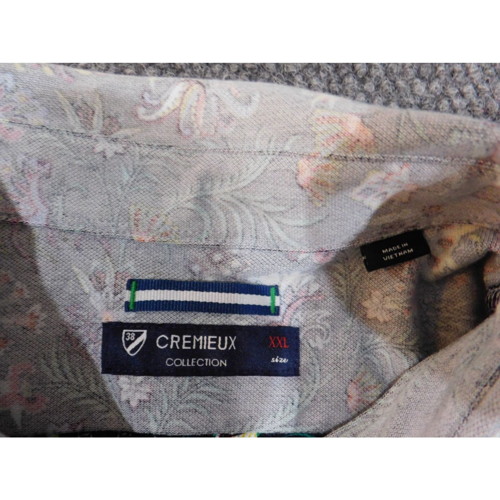 Cremieux Cremieux Shirt XXL Blue Floral Coastal Button Up Classic Flowers Short Sleeve Collared Knit Cotton Button-Up Logo Pockets Mens Regular 2XL Size US XXL / EU 58 / 5 - 6 Thumbnail