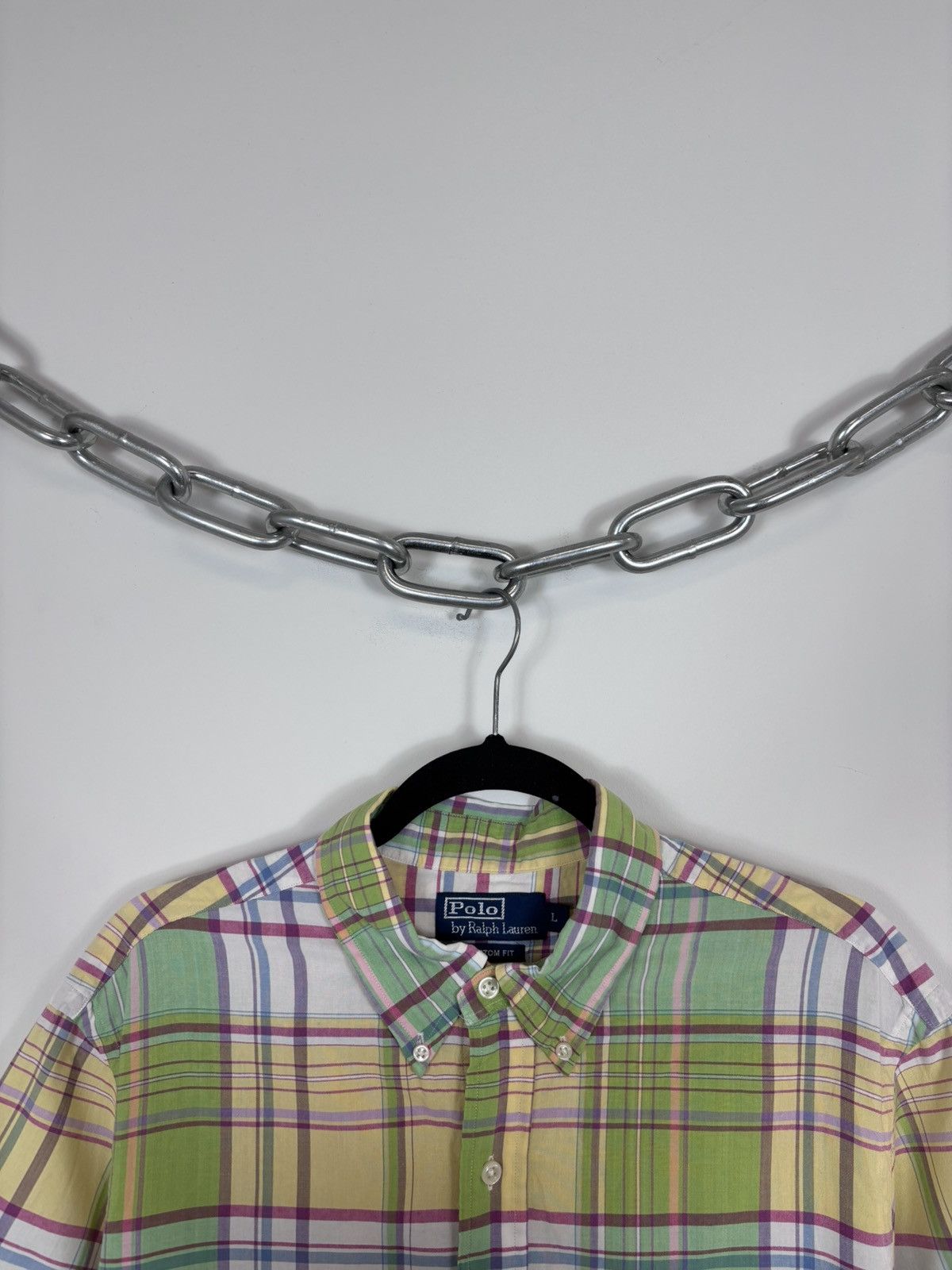 Polo Ralph Lauren Polo Ralph Lauren Vintage Men’s Check Short Sleeve Shirt Size US L / EU 52-54 / 3 - 3 Thumbnail