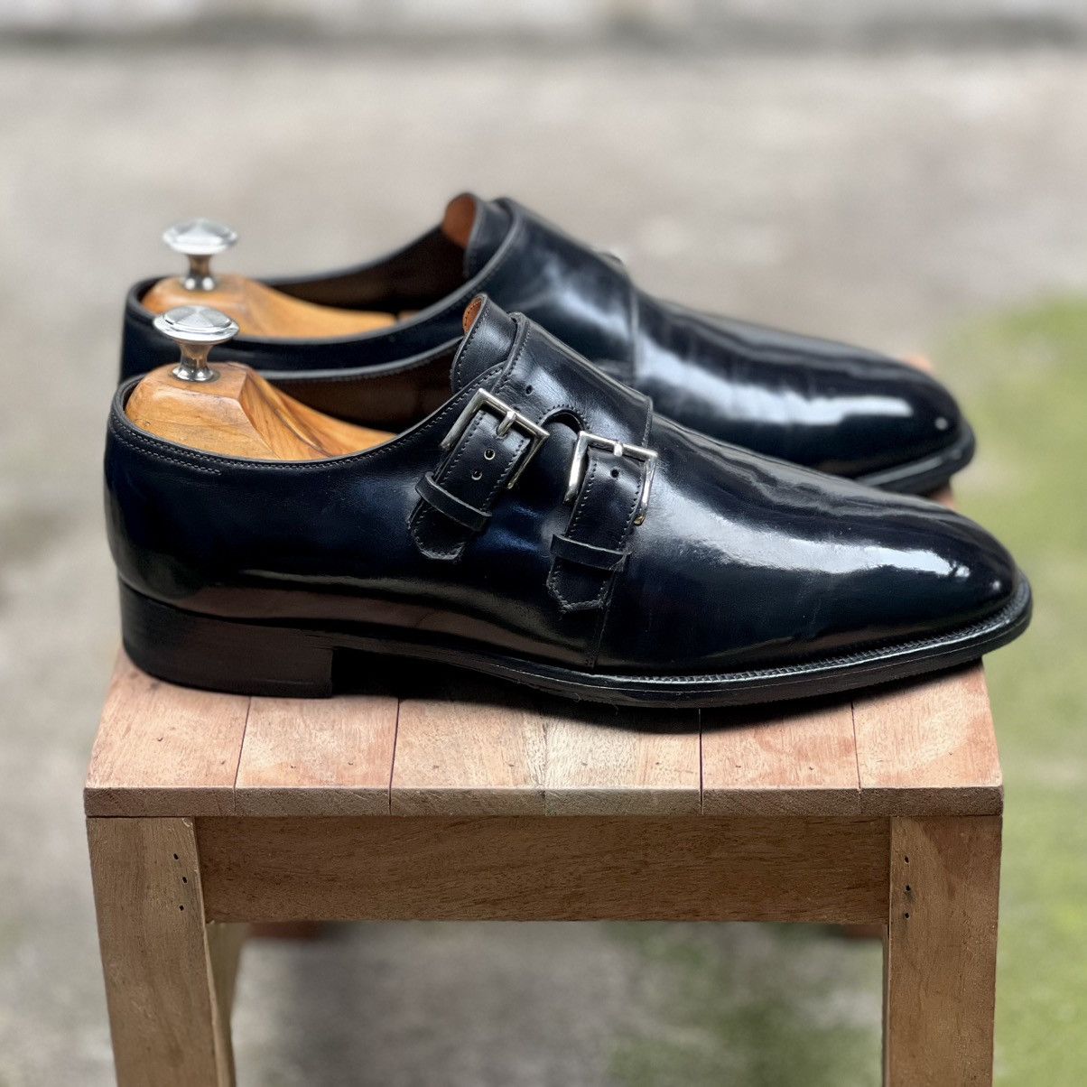 John Lobb John Lobb "Naseby" Double Monk Strap Size US 8 / EU 41 - 10 Thumbnail