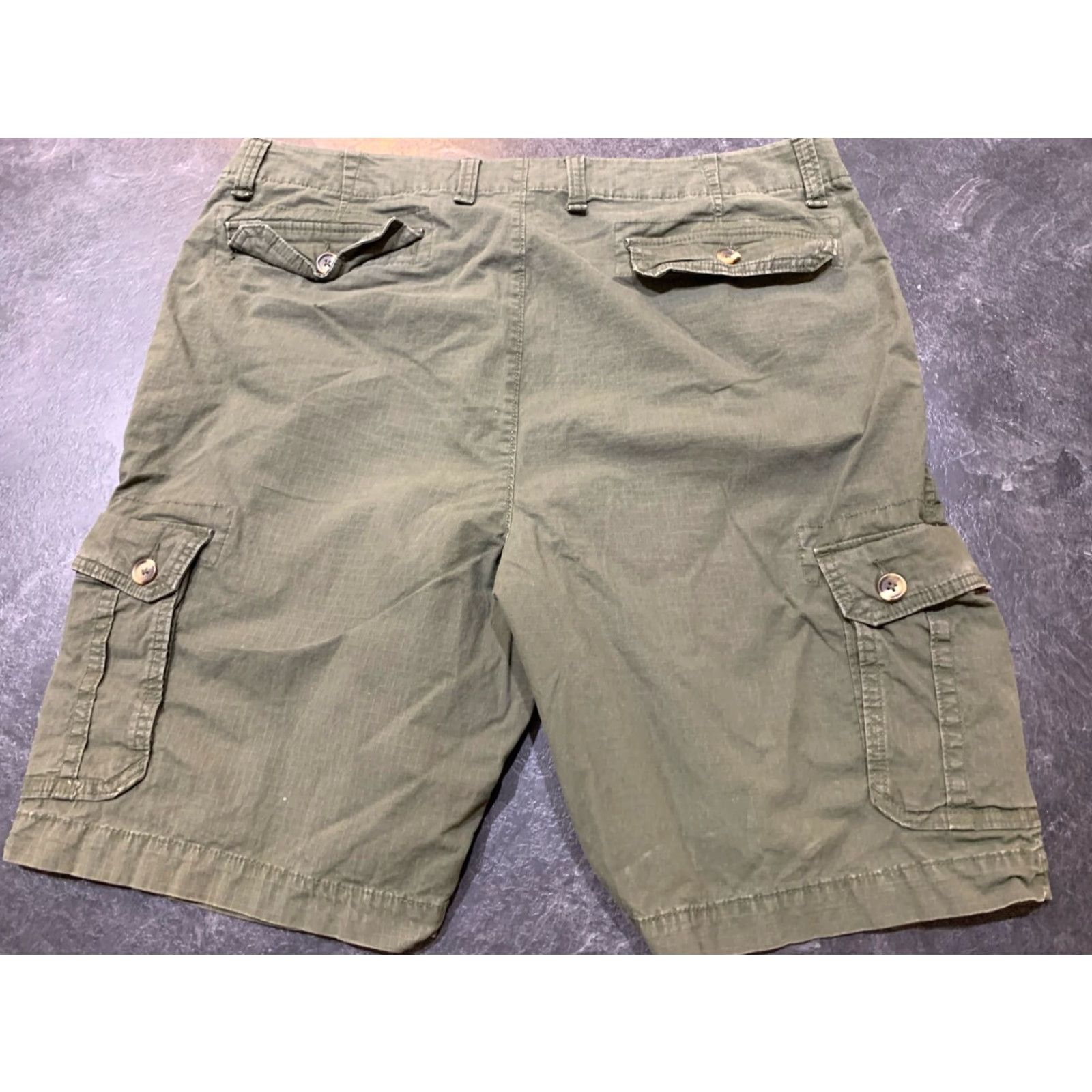 Old Navy Old Navy Mens 40 Tall Green Cargo Shorts Big & Tall Outdoor Ripstop Cotton Size US 40 / EU 56 - 2 Thumbnail