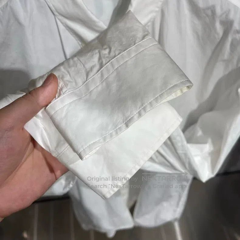 Balenciaga Balenciaga size 39 White and Blue Back Letter Shirt Size US S / EU 44-46 / 1 - 5 Thumbnail