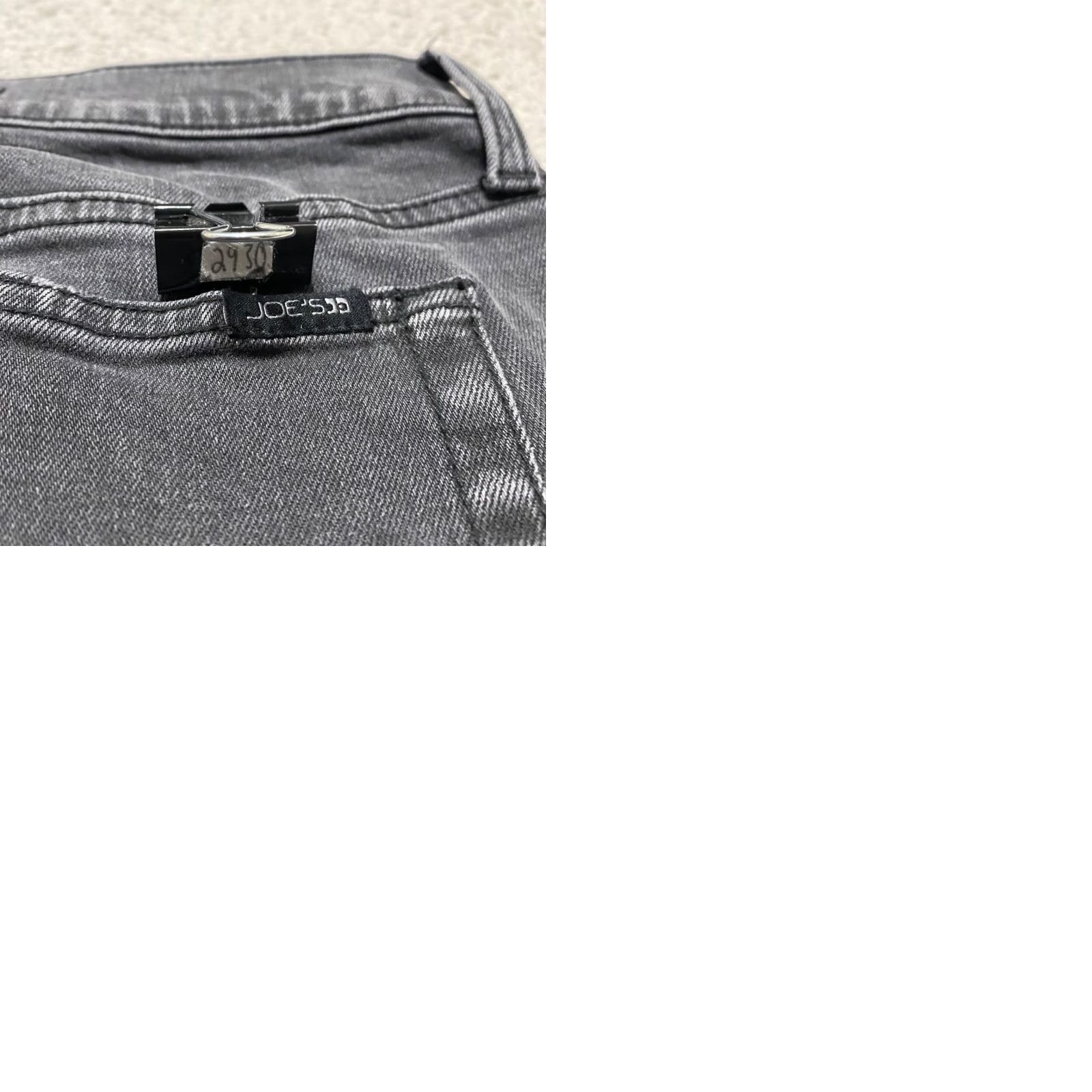 Vintage Joes Jeans Mens Jeans 28 Gray Denim Mid Rise Slim Straight 5-Pocket Design Shirt? Size US 28 / EU 44 - 9 Thumbnail
