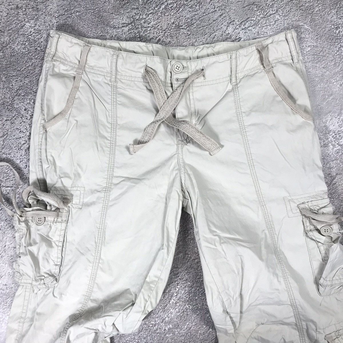 Vintage Vintage 90s Baggy Cargo Pants Parachute Flared Grunge 30 Size 30" / US 8 / IT 44 - 5 Thumbnail