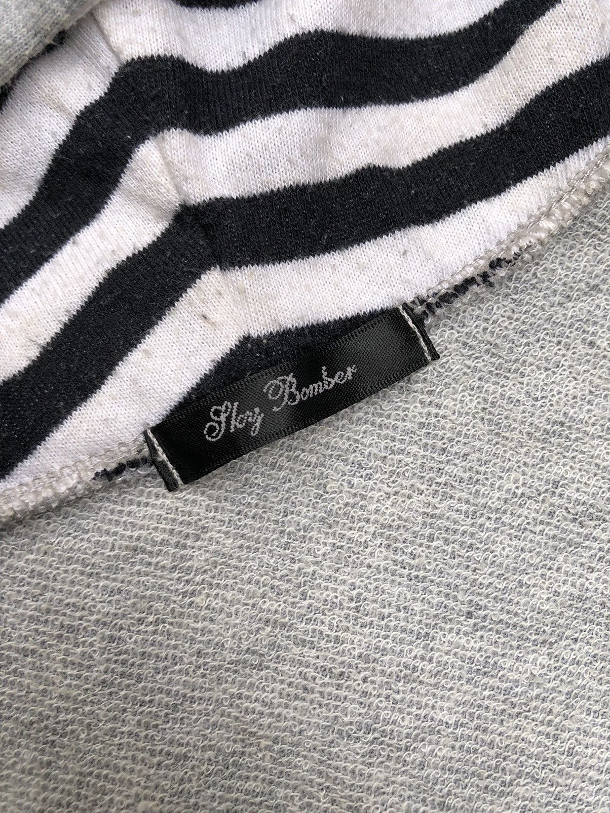 Japanese Brand Gray Hoodie Long Sleeve Striped Unisex Size L / US 10 / IT 46 - 5 Thumbnail