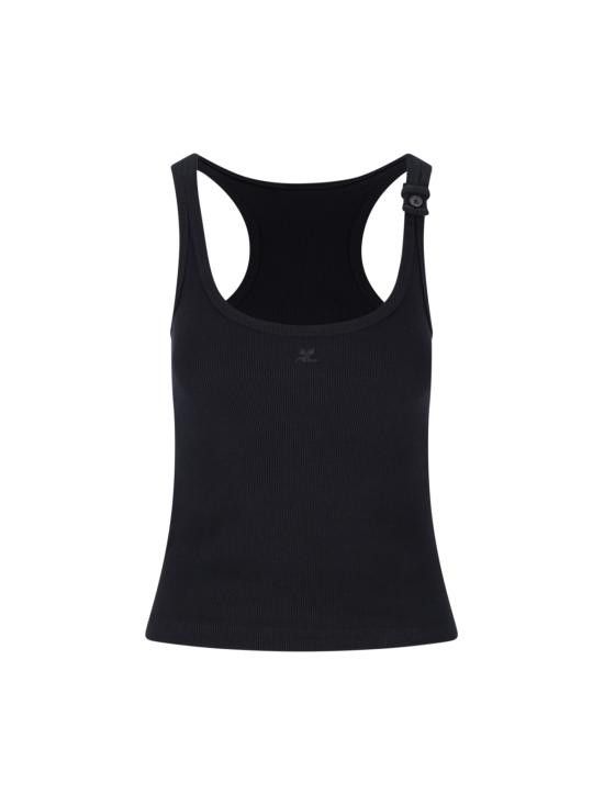 Courreges COURREGES Women Tops 125JDE123JS0194 9999 Black Size L / US 10 / IT 46 - 1 Thumbnail