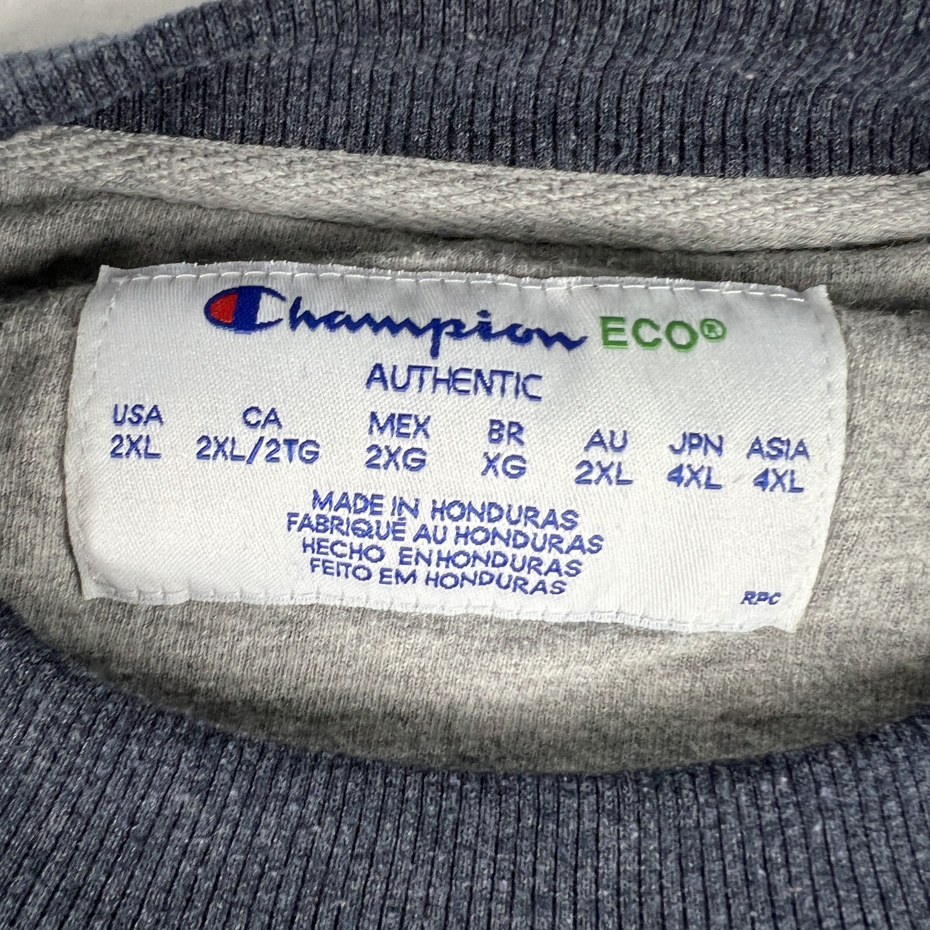 Champion Champion Sweatshirt Faded Blank Eco Fleece Crewneck Size US XXL / EU 58 / 5 - 4 Thumbnail