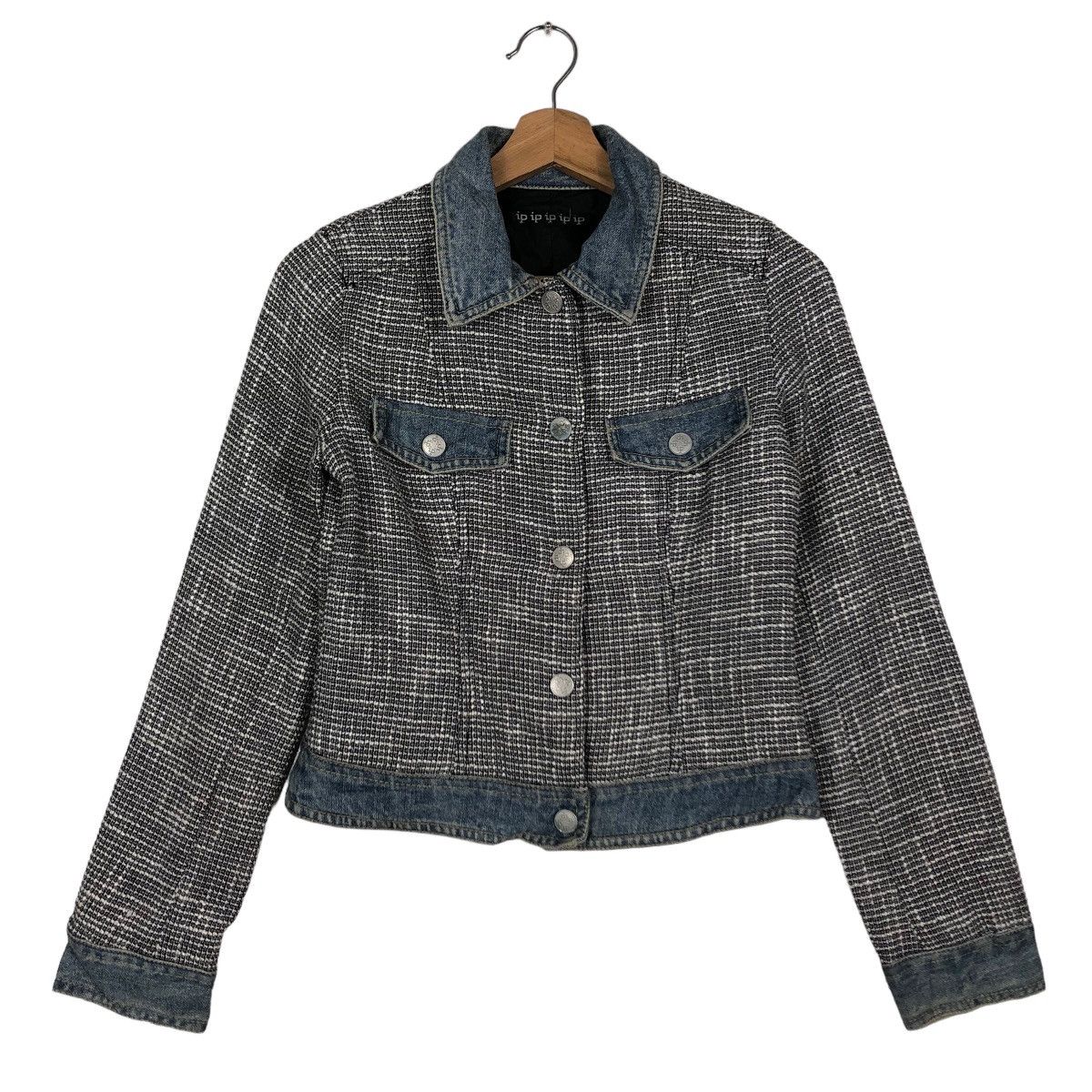 Japanese Brand 🔥Rare Cropped Denim Jacket Biker Wear IP IP Japan Made Size US M / EU 48-50 / 2 - 2 Thumbnail