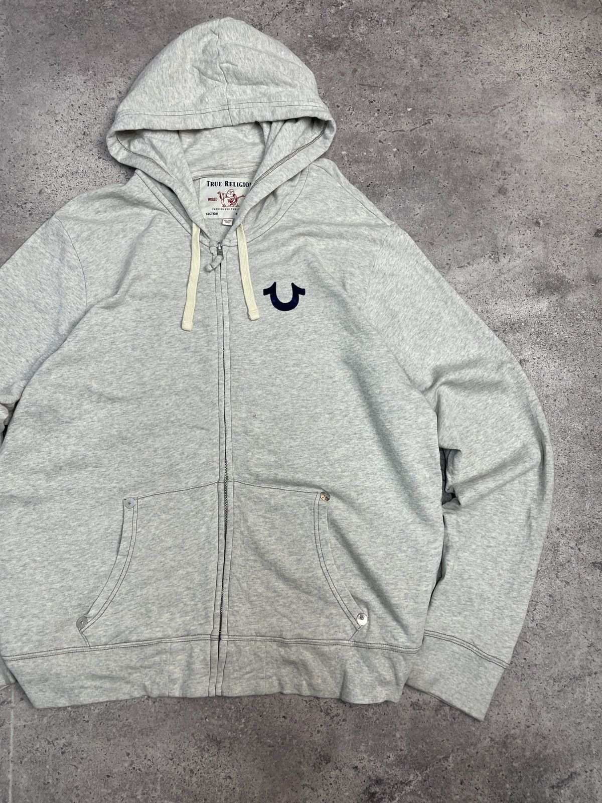 True Religion Vintage True Religion Y2K Avantgarde Zip Hoodie Size US XXL / EU 58 / 5 - 4 Thumbnail