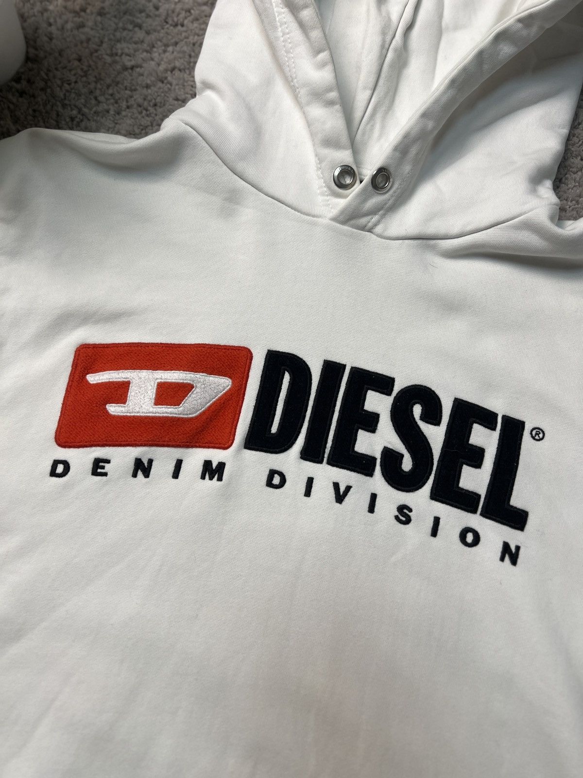 Diesel × Vintage Vintage Diesel white Hoodie Size US L / EU 52-54 / 3 - 2 Thumbnail