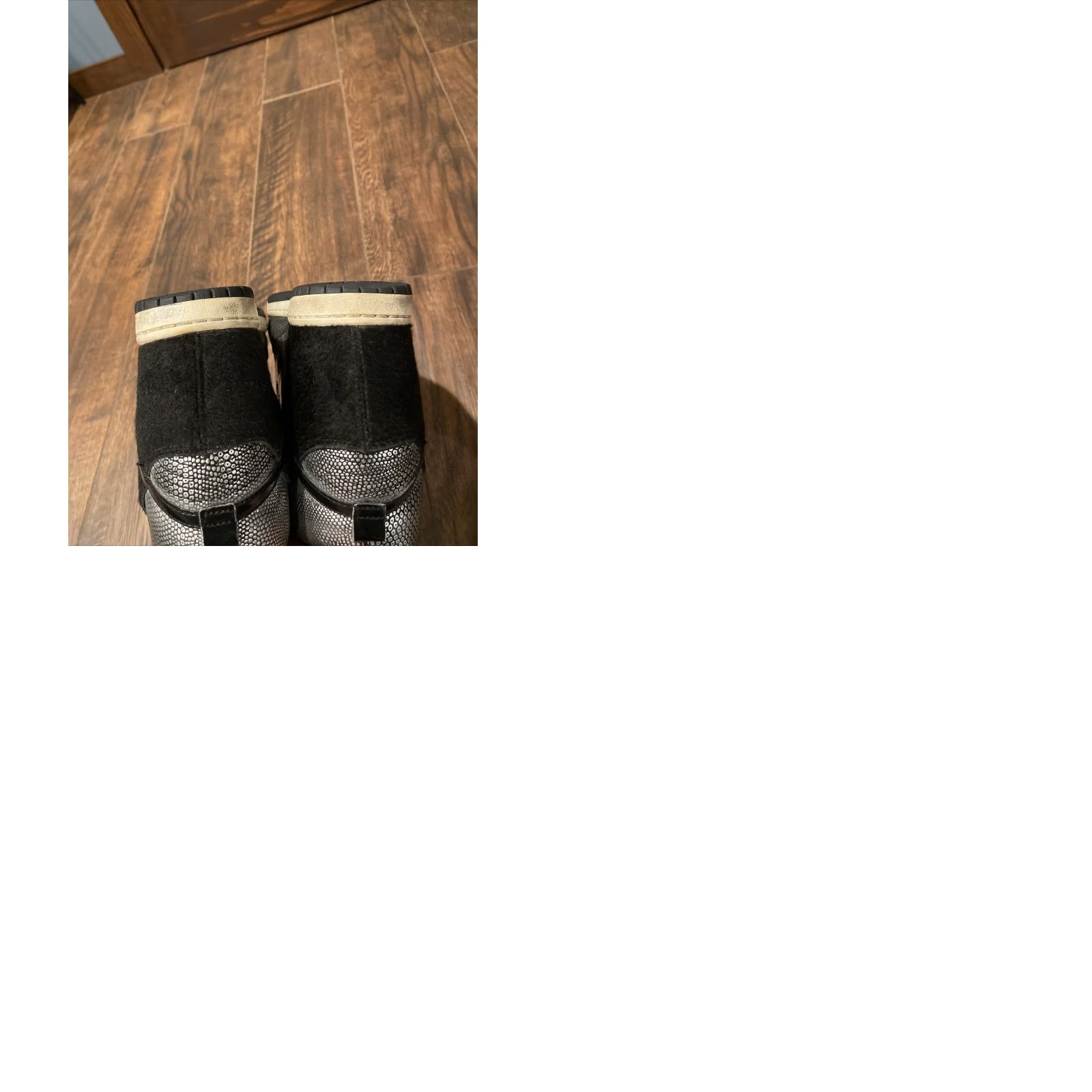 Nike Nike Dunk Sky Hi City FW QS NYC Hidden Wedge Heel Black Silver 9 Women Leather Sneaker Size US 9 / IT 39 - 9 Thumbnail
