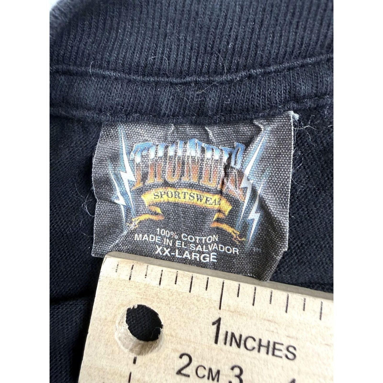 Vintage VINTAGE Thunder Sportswear Shirt Mens 2XL Black Dragon Wizard Graphic Tee Gothic Size US XXL / EU 58 / 5 - 3 Thumbnail
