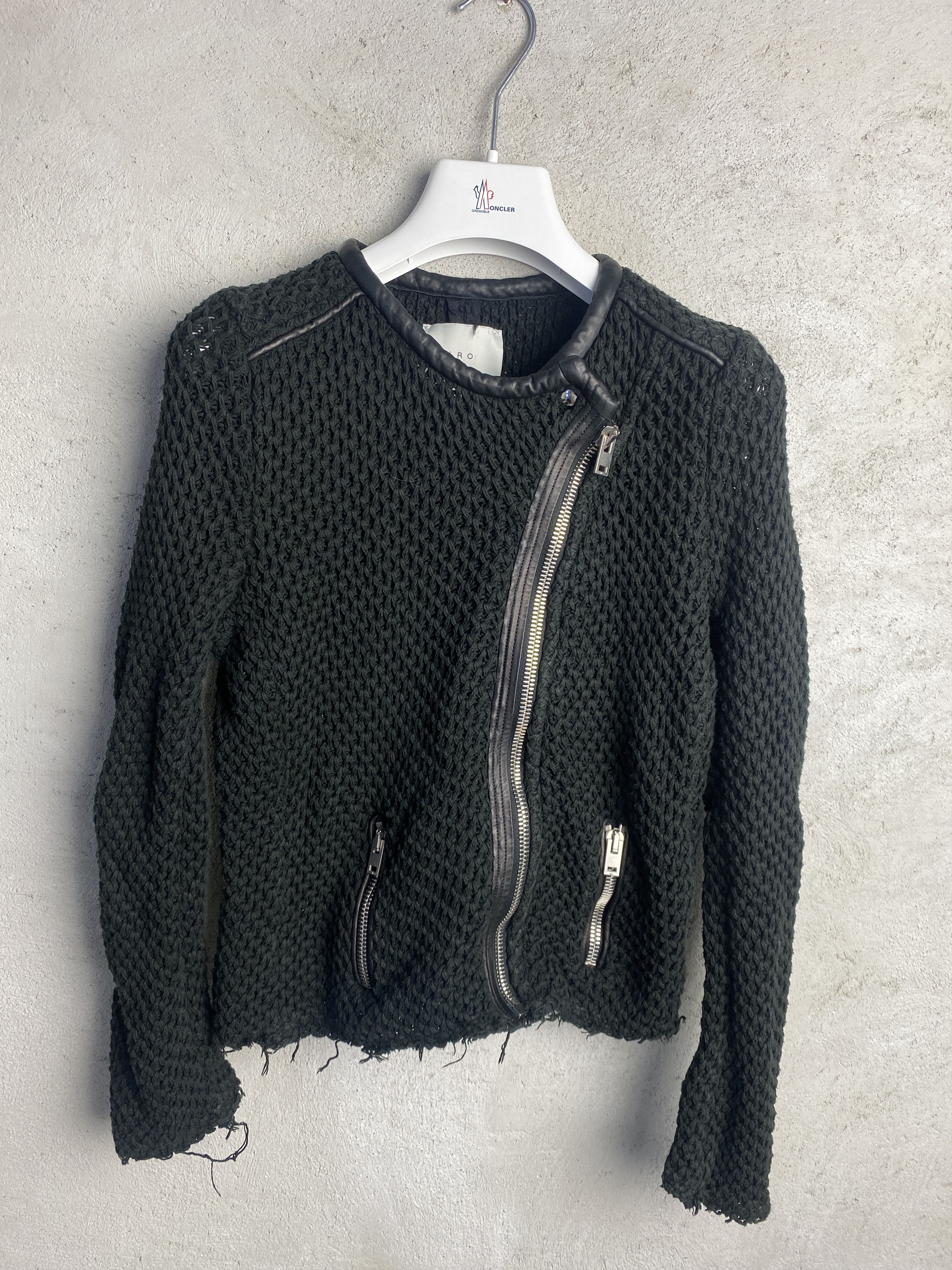 Iro IRO Miali Jacket black leather trim jacket blazer Size M / US 6-8 / IT 42-44 - 1 Thumbnail