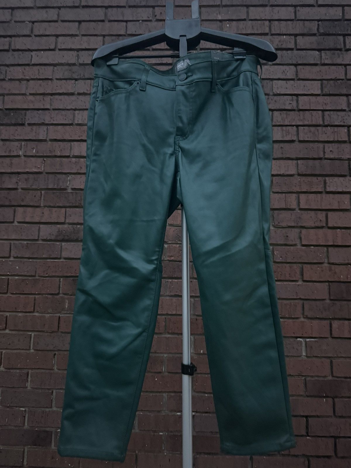 Torrid Torrid Green Faux Leather Pants High Rise Skinny Size 12 S Size 38" / US 16 / IT 52 - 2 Thumbnail