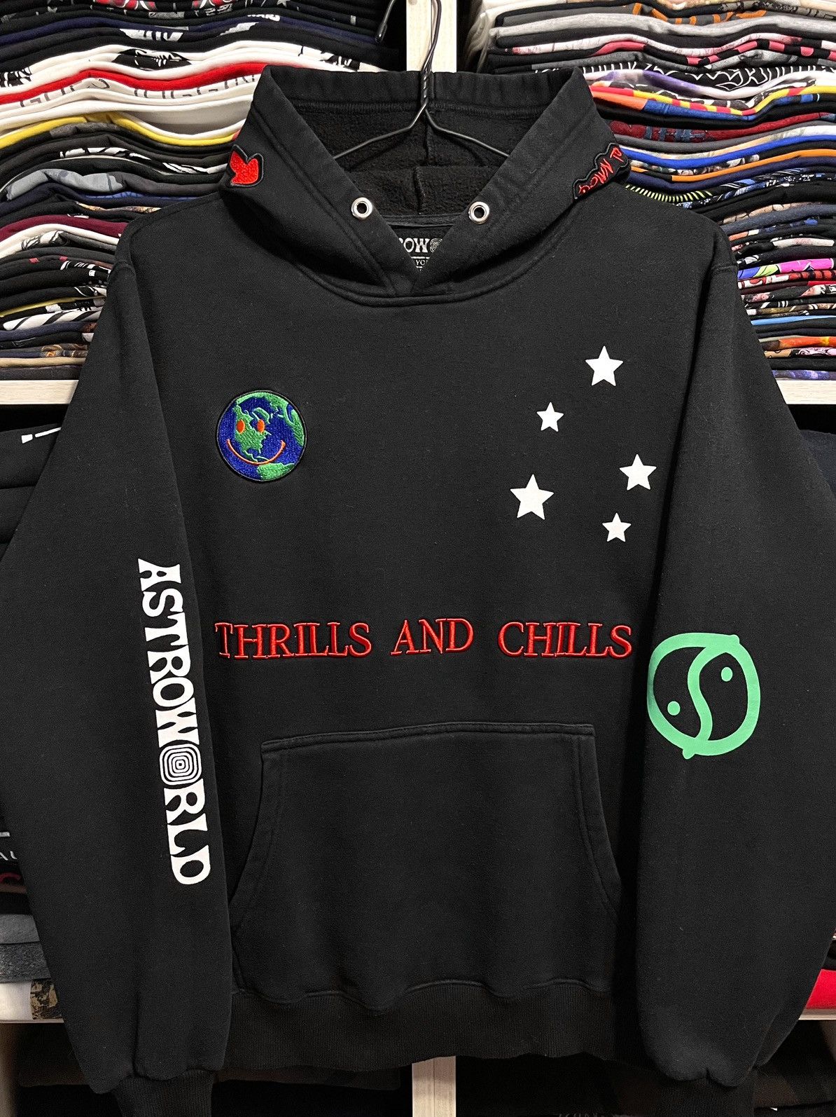 Travis Scott Travis Scott Astroworld World Peace Thrills Chills Hoodie Size US S / EU 44-46 / 1 - 3 Thumbnail