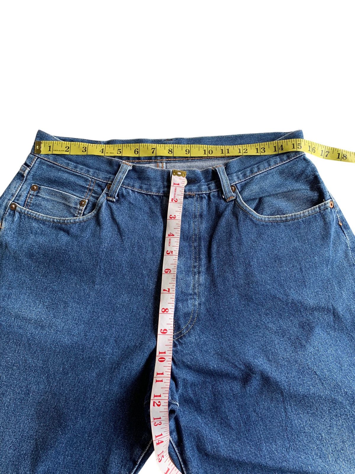 Japanese Brand × Jean DENIM EXCHANGE SELVEDGE BAGGY BUTTON FLY JAPANESE DENIM Size US 32 / EU 48 - 21 Thumbnail