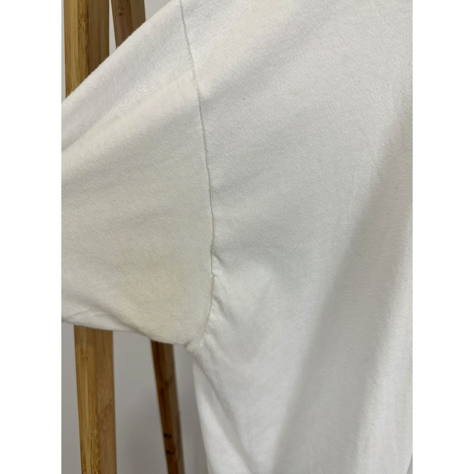 Vintage VTG TownCraft 80s Paper Thin Single Stitch 50/50 Blank Burnout T-Shirt XL White Mens Shirt 80s Burnout VTG TownCraft 80s Shirt XL White Mens Size US XL / EU 56 / 4 - 4 Thumbnail