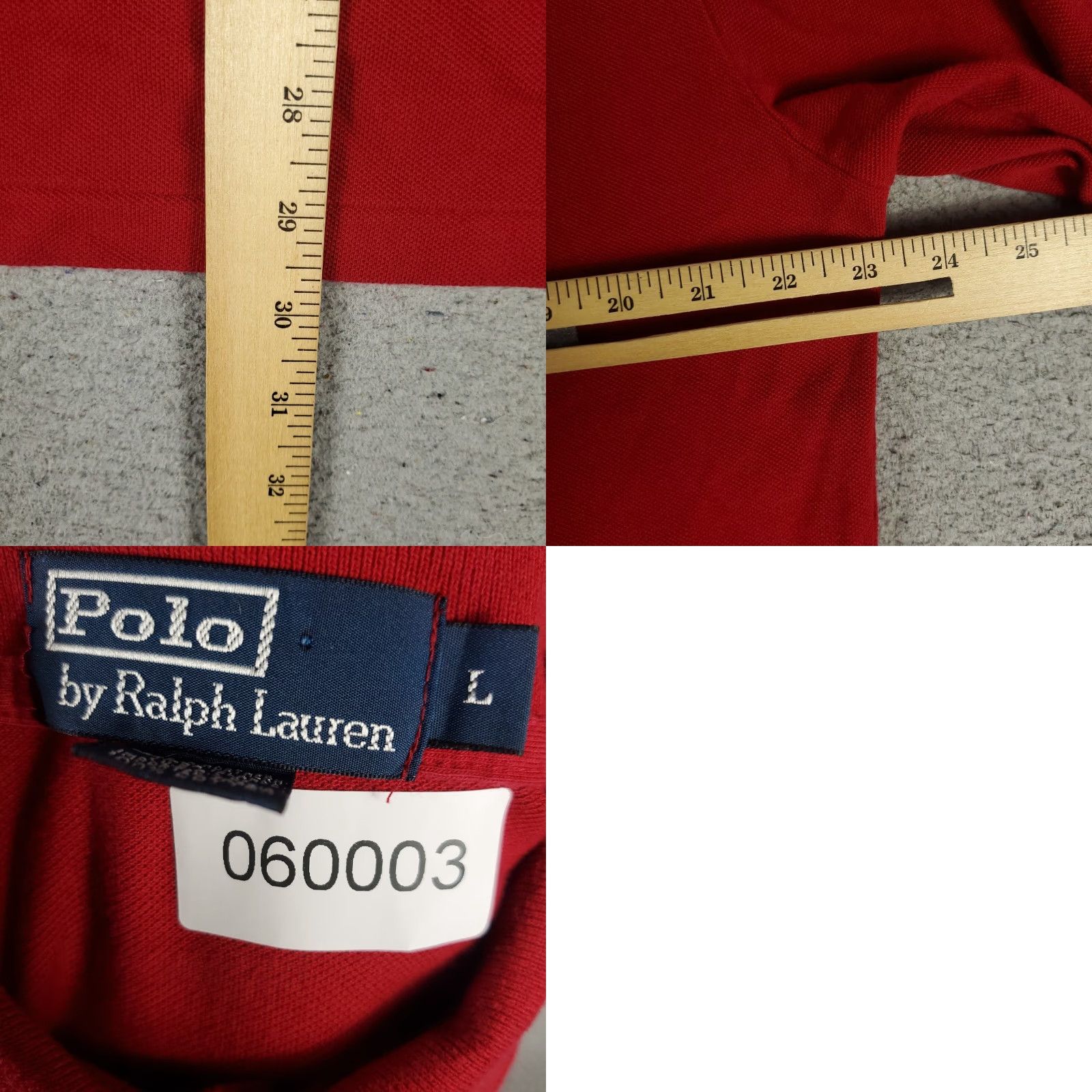 Ralph Lauren Ralph Lauren Polo Shirt Mens Large Red Casual Long Sleeve Preppy Sports Size US L / EU 52-54 / 3 - 8 Thumbnail