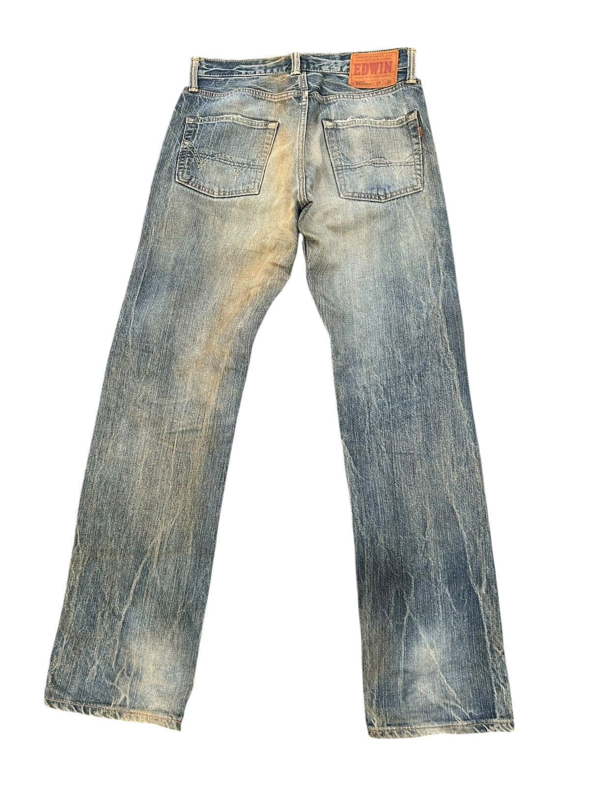 Japanese Brand × Kapital × Vintage Vintage Edwin Selvedge Distressed Denim Jeans Size US 31 - 6 Thumbnail