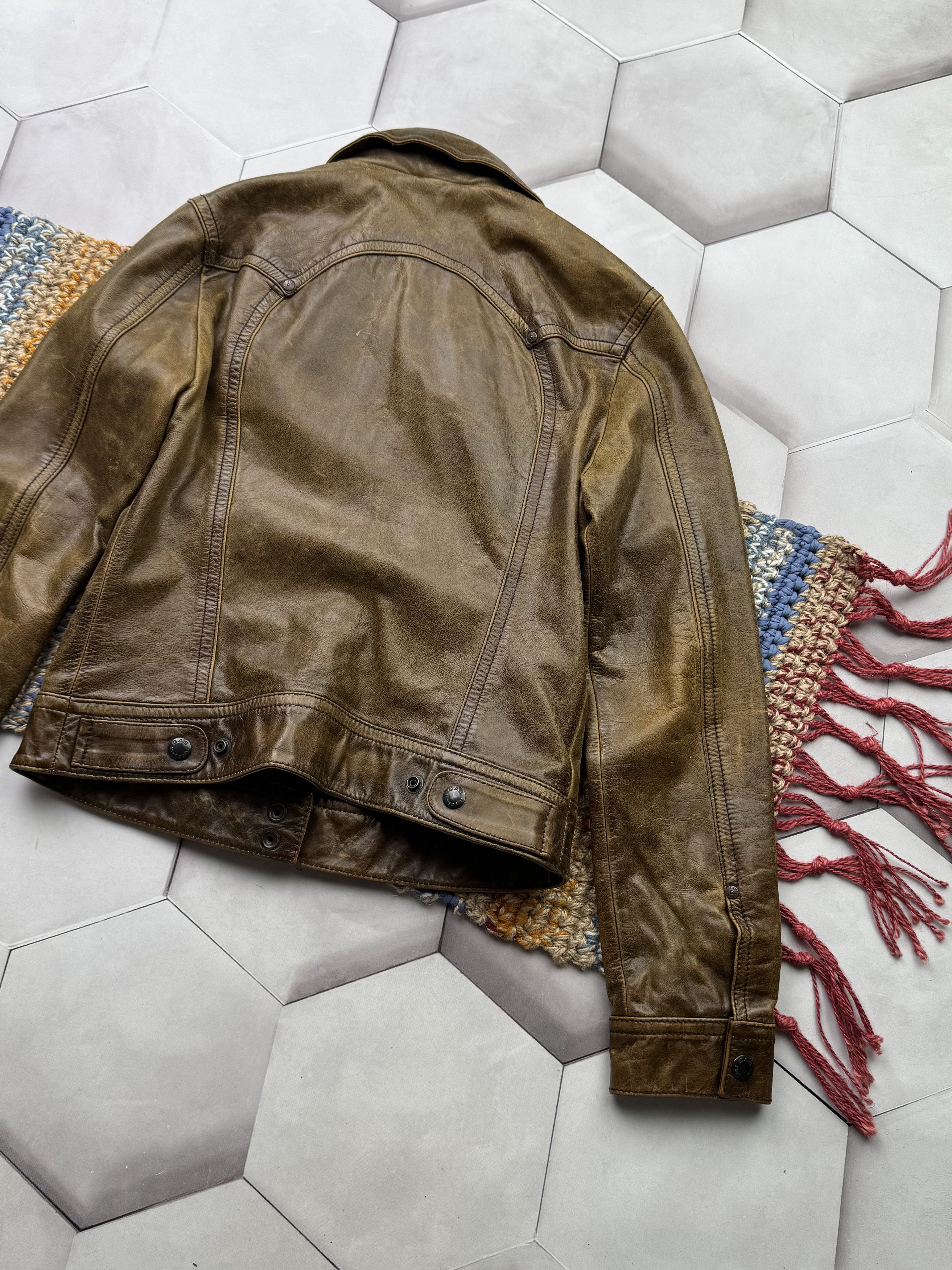 Japanese Brand Vintage Cropped Leather Jacket(E4) Size S / US 4 / IT 40 - 13 Thumbnail