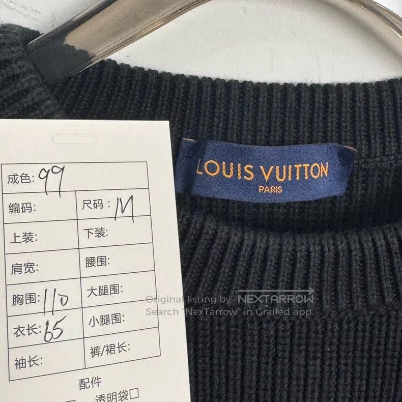 Louis Vuitton Louis Vuitton Classic Black Doll Knit sweater Size US M / EU 48-50 / 2 - 4 Thumbnail