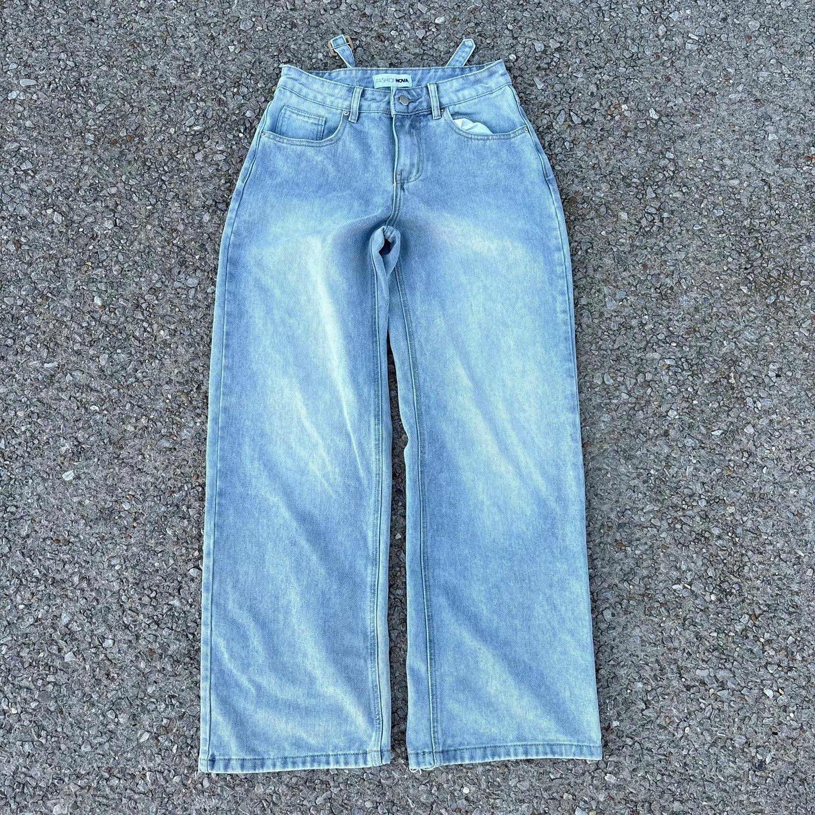 Fashion Nova Baggy wide legged jeans Size 26" / US 2 / IT 38 - 8 Thumbnail