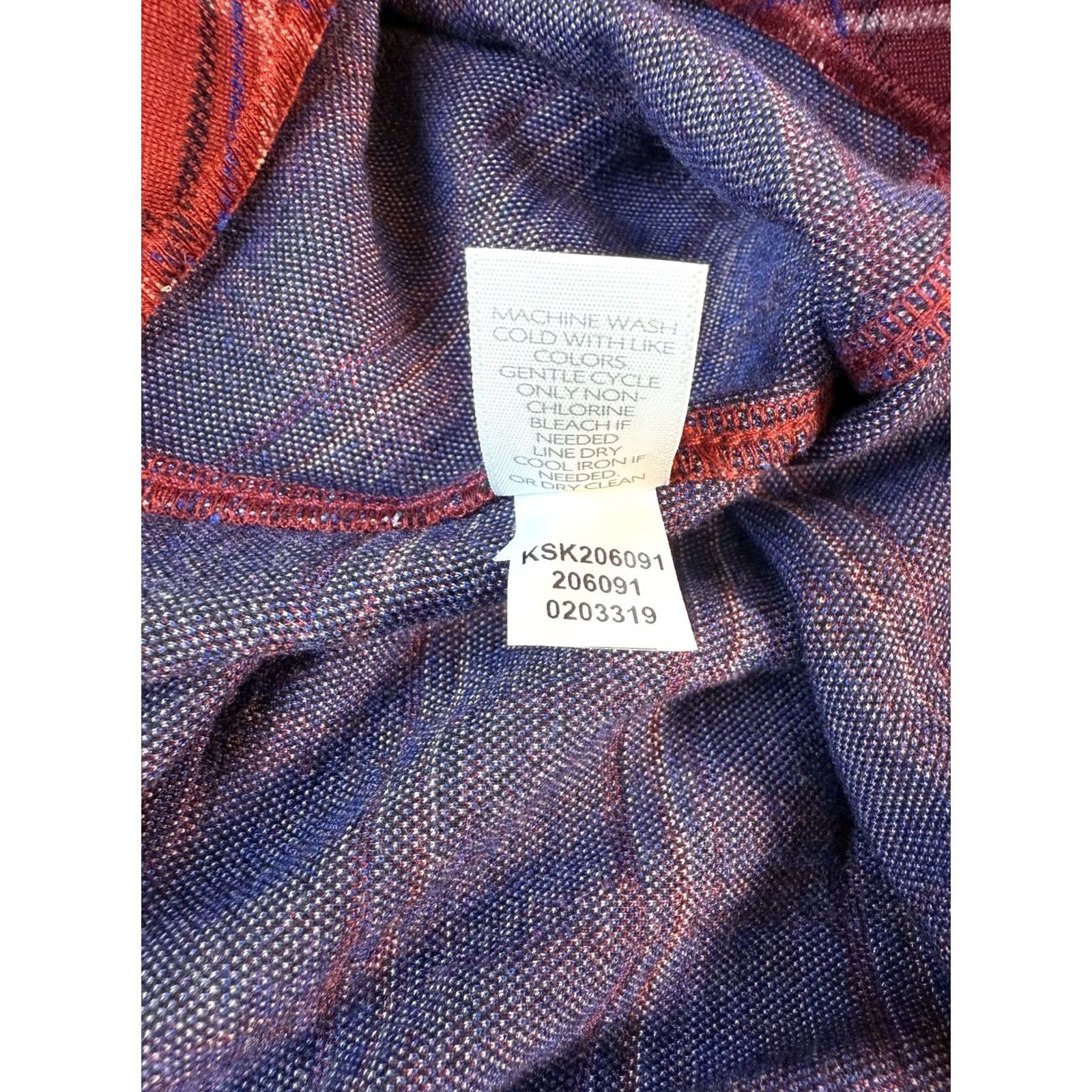 J. Jill J Jill Skirt Womens Size Small Red Plaid Pencil Stretch Knit D269 Size 28" / US 6 / IT 42 - 5 Thumbnail