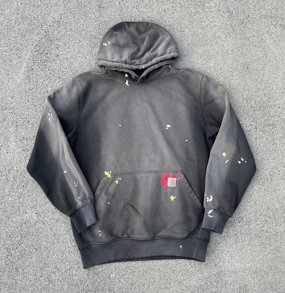Carhartt × Carhartt Wip Custom Carhartt Hoodie Sun Fade Distressed Rain Defender Size US M / EU 48-50 / 2 - 1 Thumbnail
