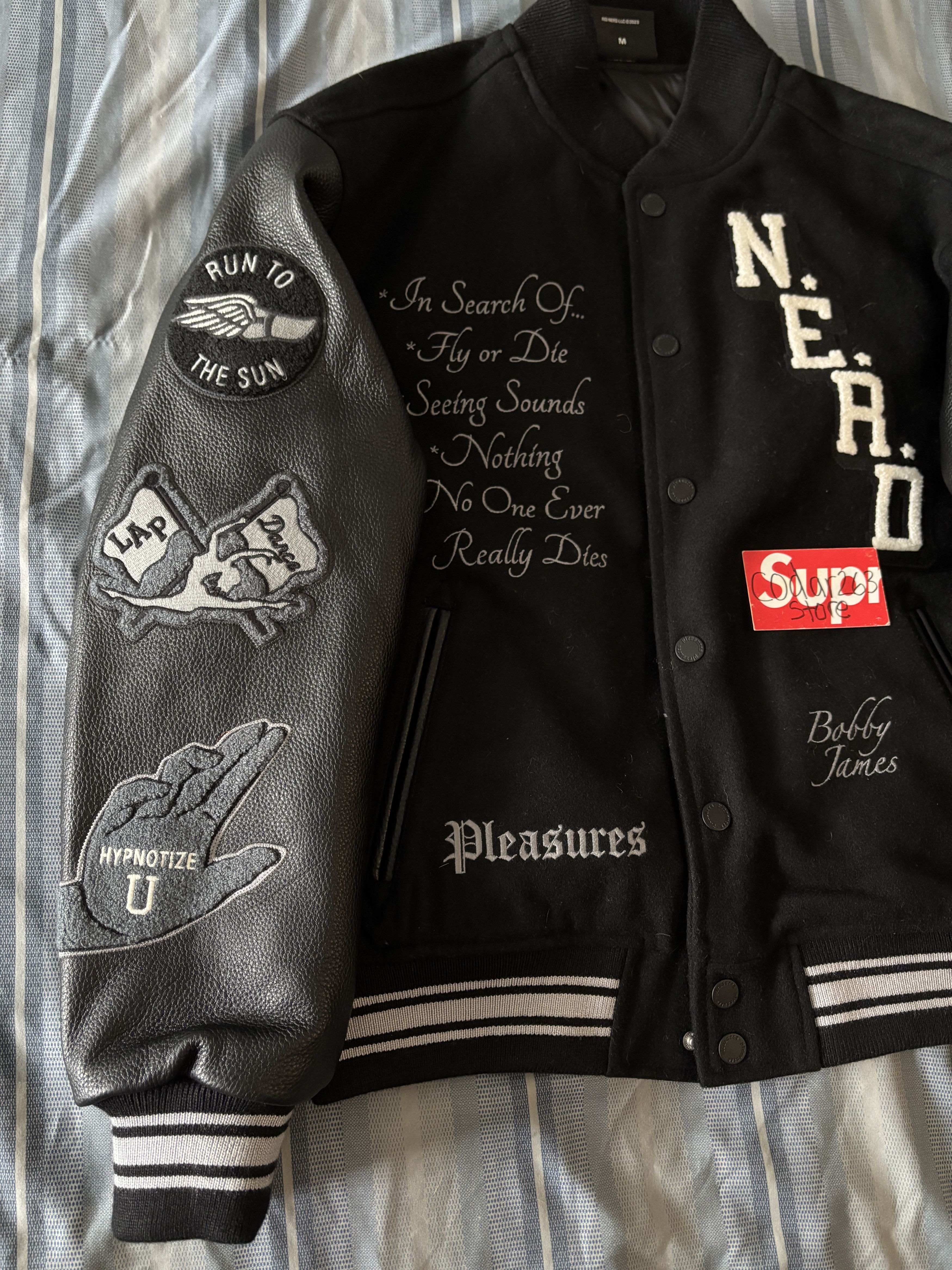 Pleasures N.E.R.D. Varsity Jacket - Pleasures NERD Tour Merch Pharrell Size US M / EU 48-50 / 2 - 3 Thumbnail
