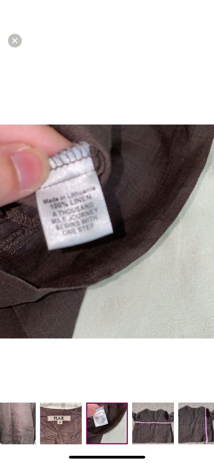 FLAX Flax small linen button down blazer Size S / US 4 / IT 40 - 6 Thumbnail