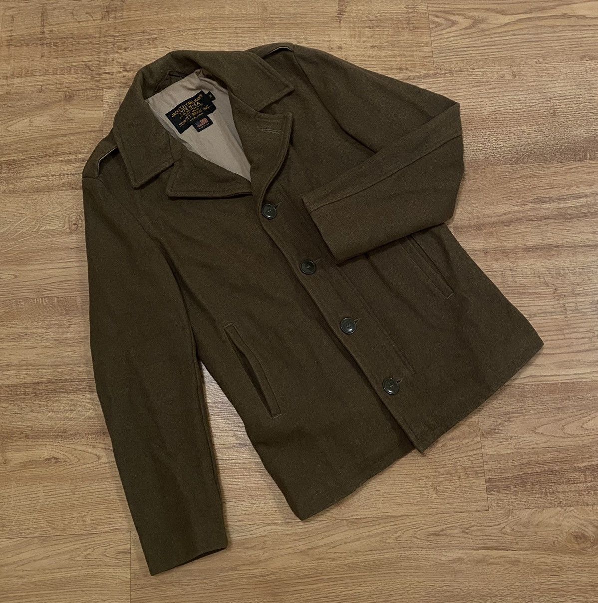 Schott Schott USA Wool Flying Jacket N-5A x Vintage Size US M / EU 48-50 / 2 - 2 Thumbnail