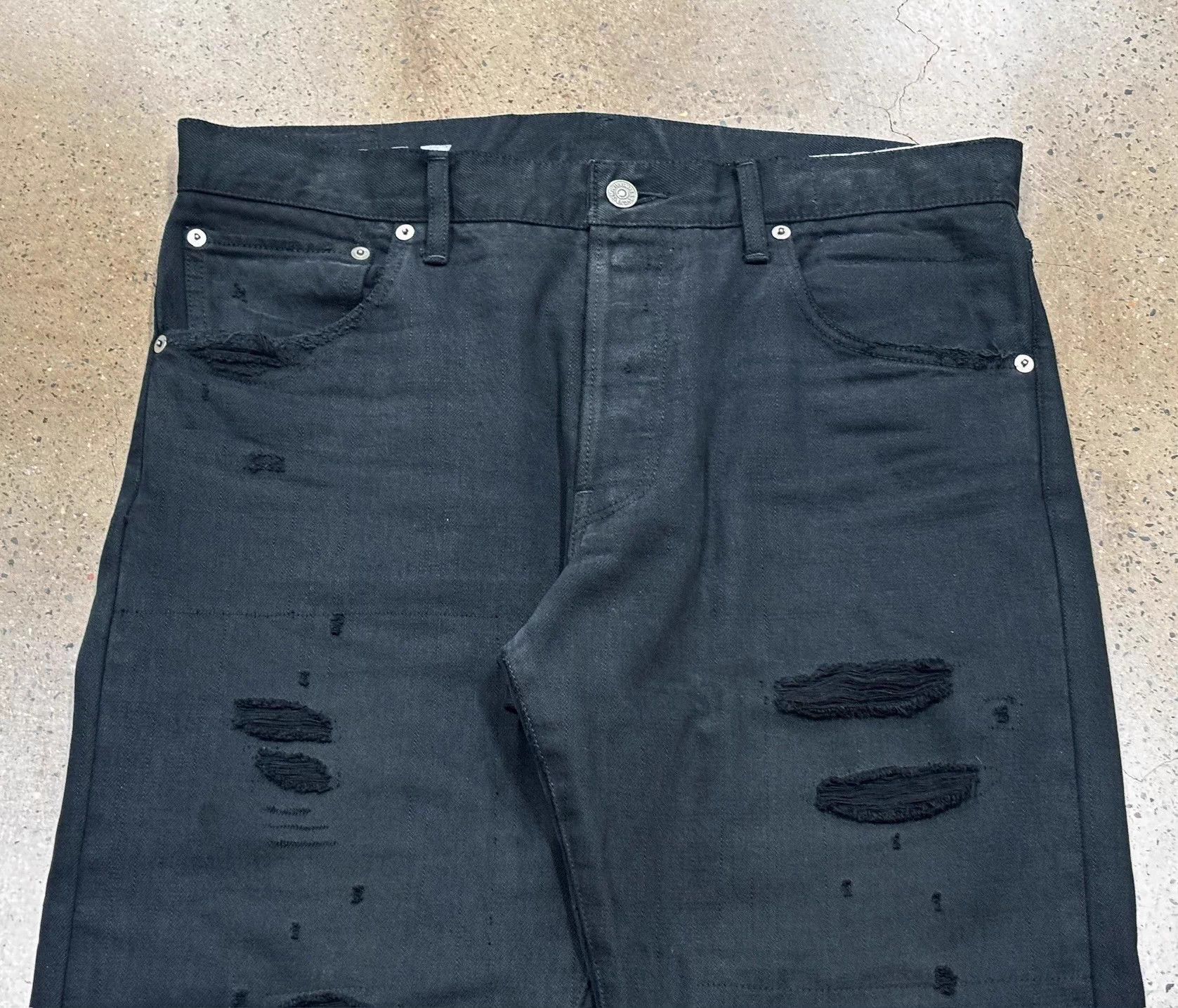 Visvim Visvim 21ss 01.2D17 Social Sculpture Blk Damaged W34L30 Size US 34 / EU 50 - 6 Thumbnail