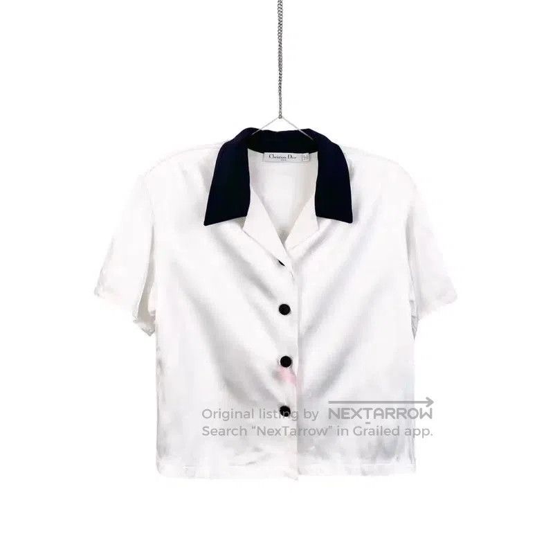 Dior Dior Women's Short Sleeve White Shirt . Size S / US 4 / IT 40 - 1 Thumbnail