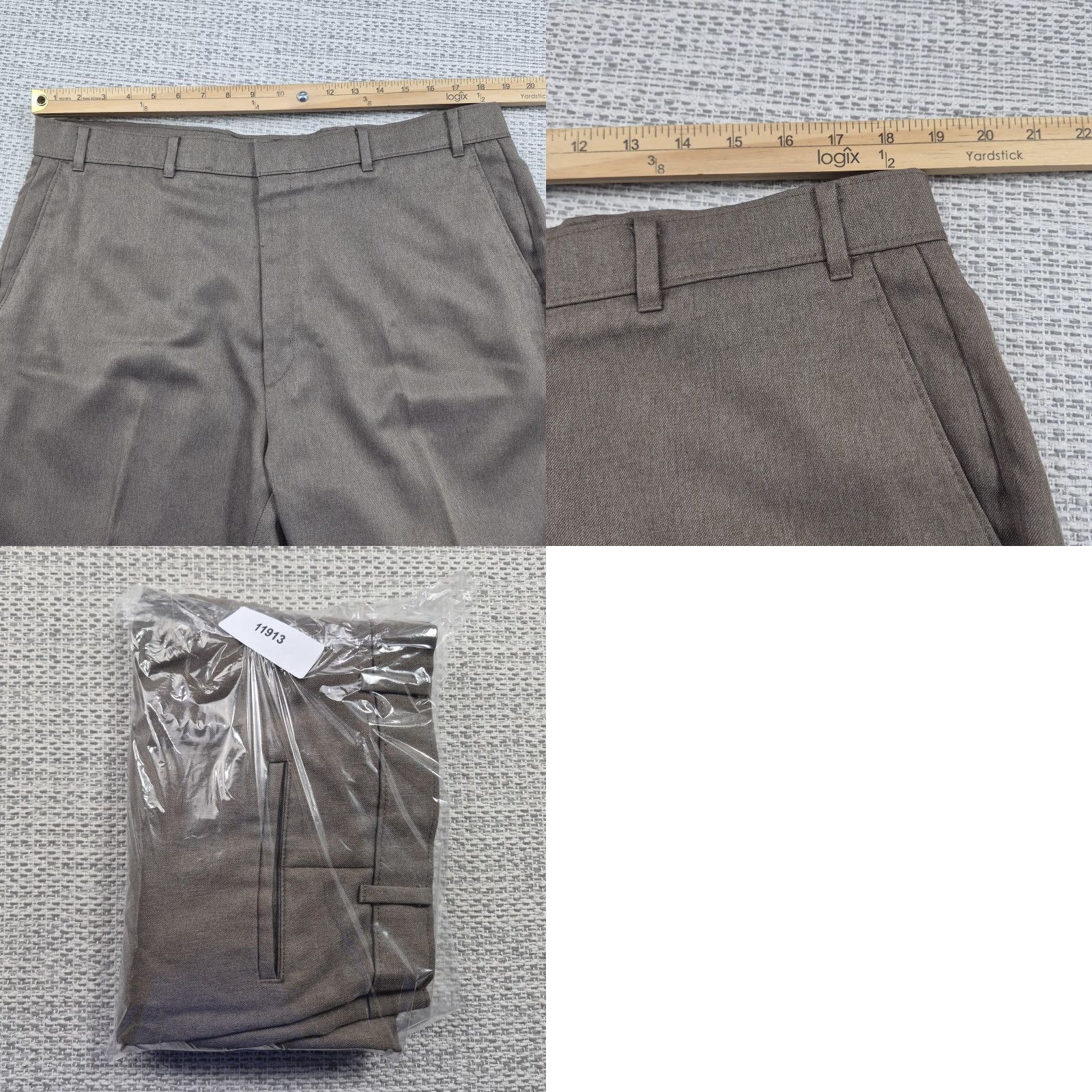 Levi's VINTAGE Levi's Action Slacks Pants Mens 38x28 Brown Flat Front Dress Trousers Dress Pants Mens Brown Solid 90s Retro Classics Pants Men Size US 38 / EU 54 - 8 Thumbnail