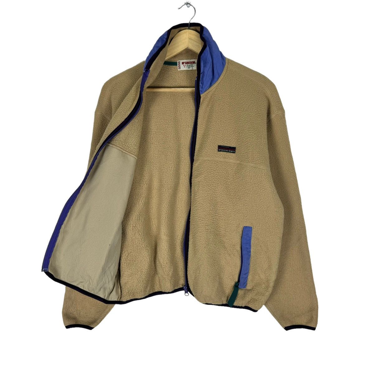 McGregor × Vintage ⚡️90s MCGREGOR FLEECE AMERICAN ZIPPER JACKET Size M / US 6-8 / IT 42-44 - 7 Thumbnail