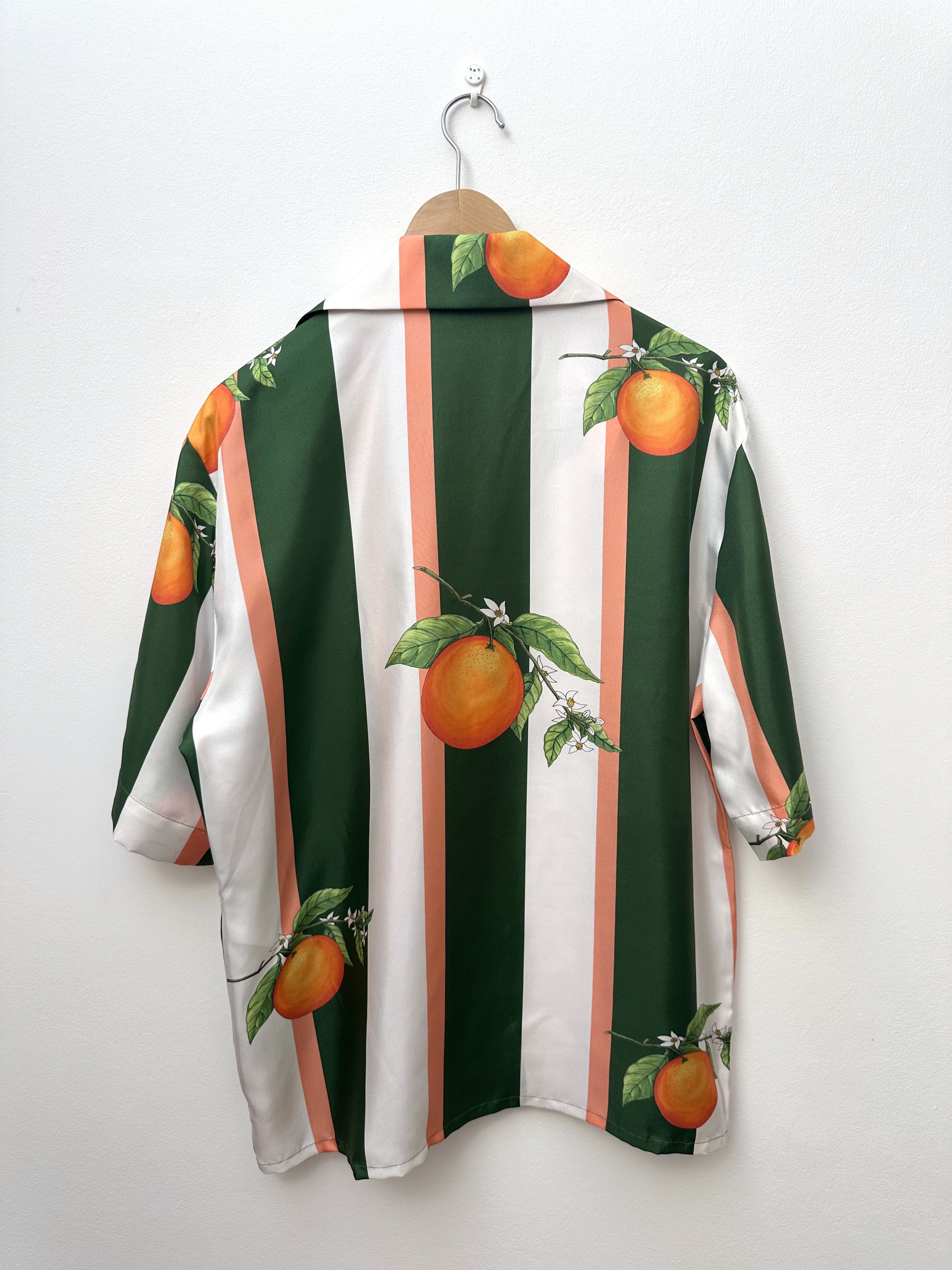 Casablanca Maxfield Exclusive (2019 Archive) Orange Stripe Silk Shirt Size US S / EU 44-46 / 1 - 4 Thumbnail