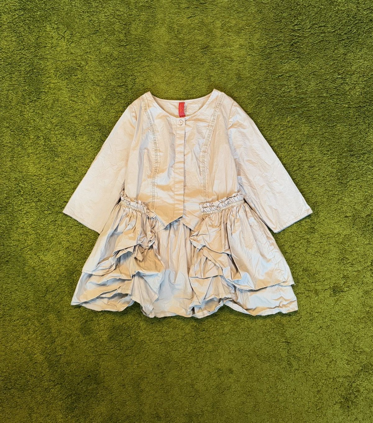 Designer Ewa I Walla avant garde poplin blouse tunic Size XS / US 0-2 / IT 36-38 - 1 Thumbnail