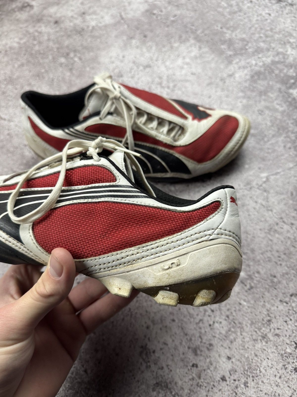 Maison MIHARA YASUHIRO × Puma Vintage 2000 Archive Puma V1.08 Soccer Football Bloke Cleats Size US 9 / EU 42 - 8 Thumbnail