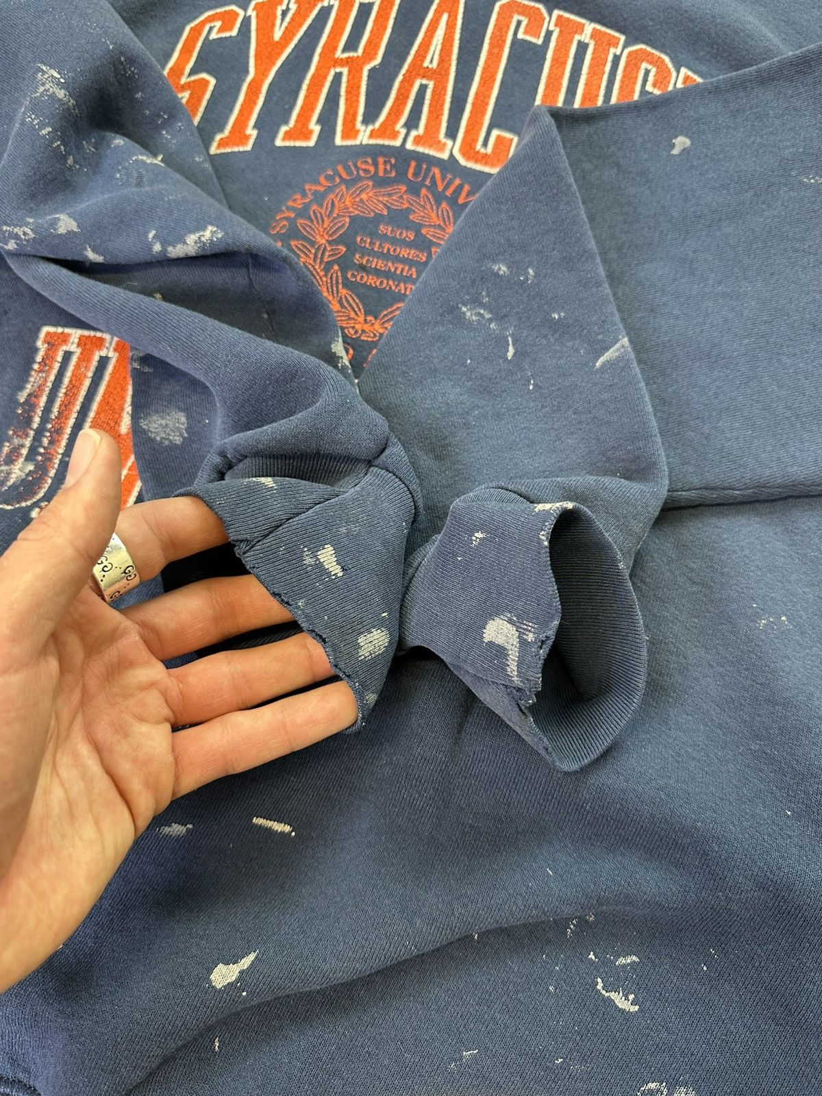 Vintage vintage 90s syracuse university painter collegiate crewneck Size US XL / EU 56 / 4 - 12 Thumbnail