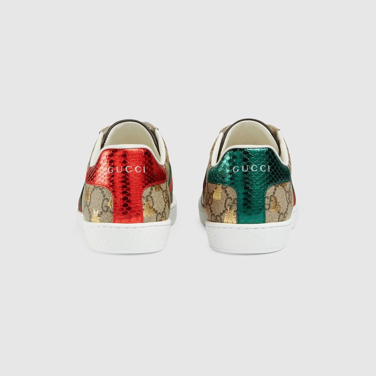 Gucci o1s1wg110425 Women's Gucci Ace Sneakers With Bees Multicolor Size US 6.5 / IT 36.5 - 4 Thumbnail