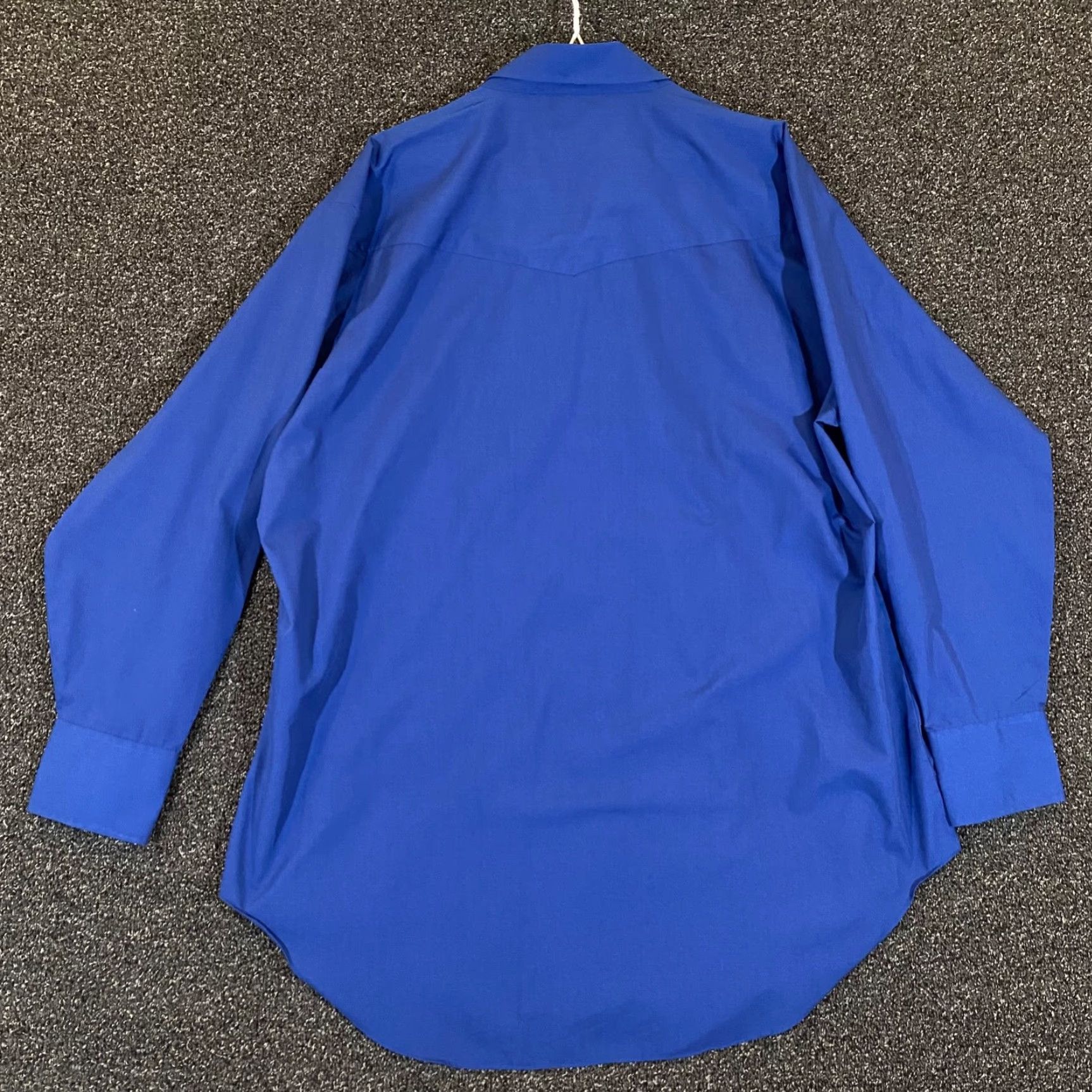Vintage Sheplers Shirt Mens 18.5-35 Tall Blue Pearl Snap Western Cowboy Outdoors L/S Size US XXL / EU 58 / 5 - 7 Thumbnail