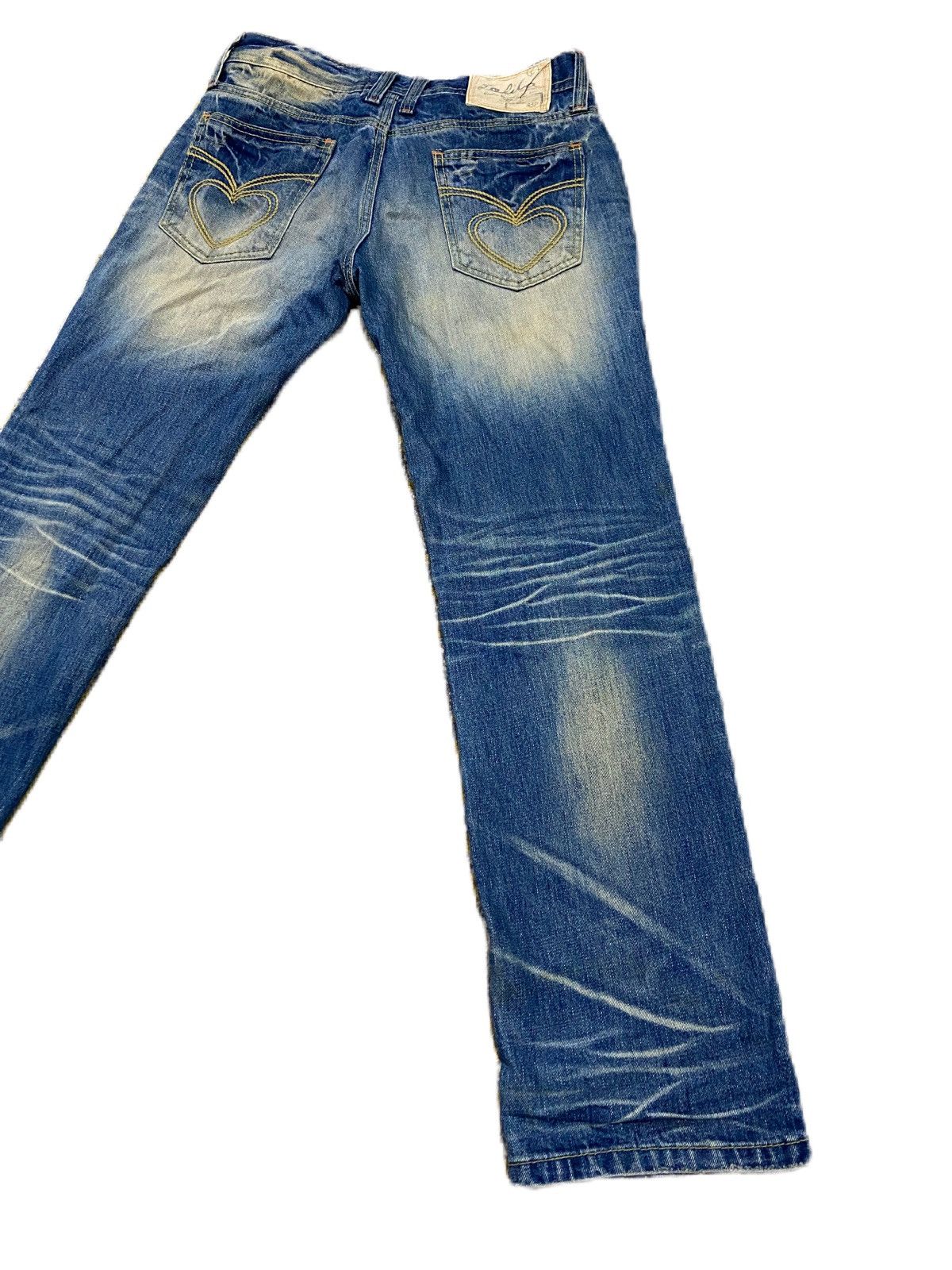 Hiroshi Fujiwara × Japanese Brand × Junya Watanabe YOSHITOMO NARA LOLITA JEANS, DISTRESS DESIGN STRAIGHT STYLE Size US 34 / EU 50 - 7 Thumbnail