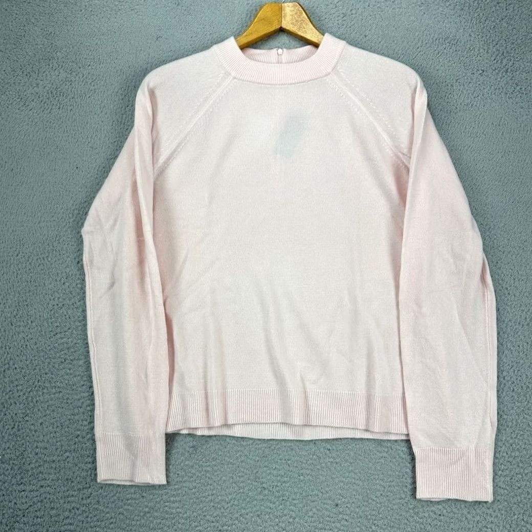 Vintage Karen Scott Womens XL Light Pink Lux Mock Knit Pullover Sweater Long Sleeve NEW Size XL / US 12-14 / IT 48-50 - 5 Thumbnail