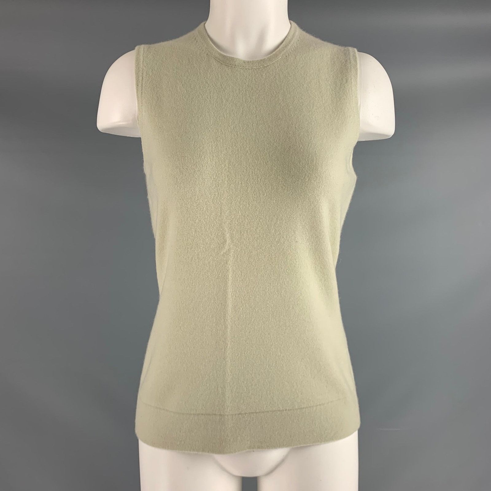 Tse TSE Size M Green Sage Sleeveless Casual Top Size M / US 6-8 / IT 42-44 - 1 Thumbnail