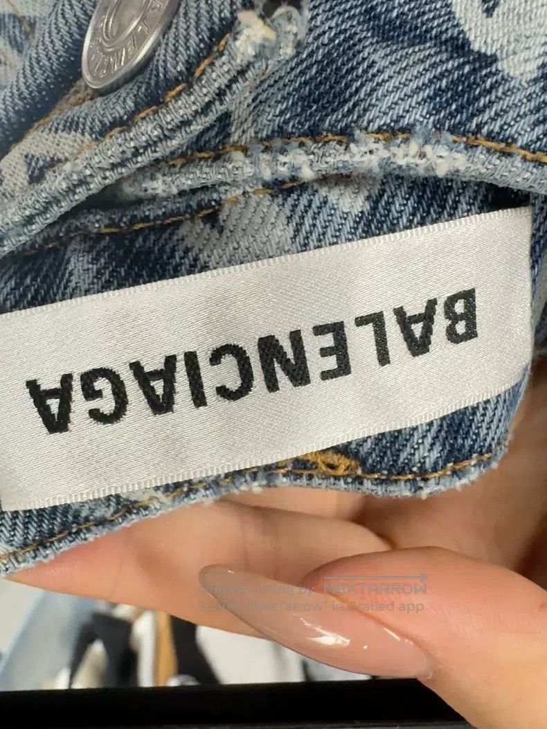 Balenciaga Balenciaga Denim Skirt Size 37" - 2 Thumbnail