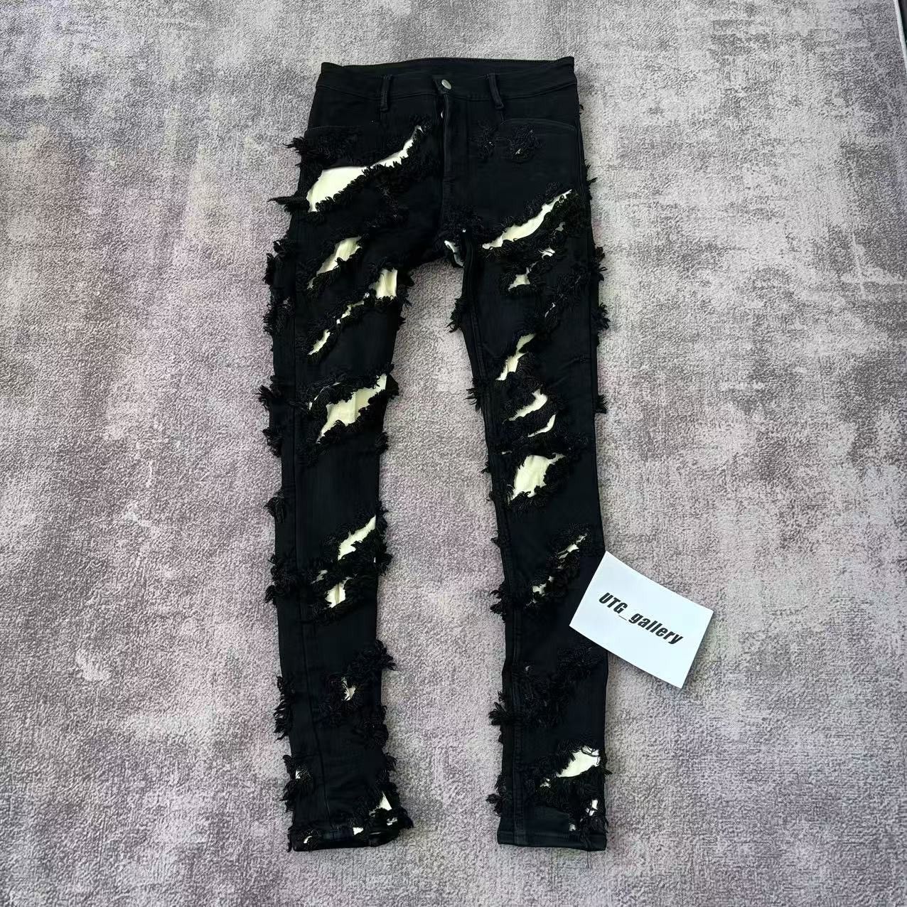Rick Owens Rick Owens Slashed Tyrone Jeans FW21 Gethsemane Size US 30 / EU 46 - 1 Thumbnail