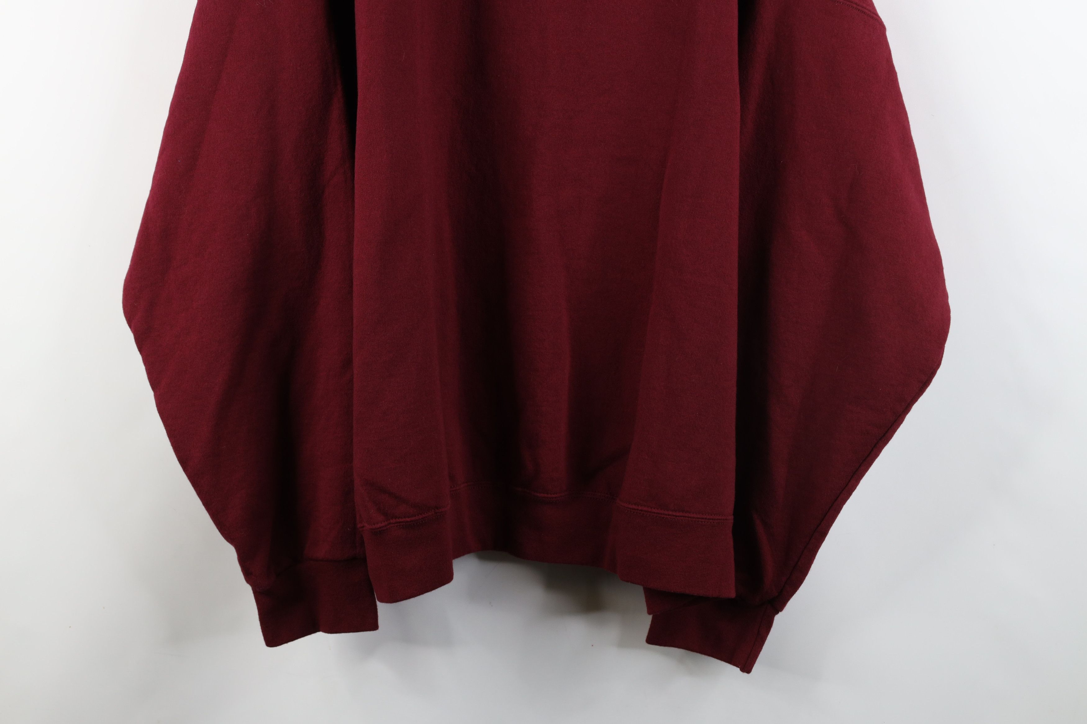 Starter × Vintage Vintage 90s Starter Heavyweight Crewneck Sweatshirt Burgundy Size US XXL / EU 58 / 5 - 3 Thumbnail
